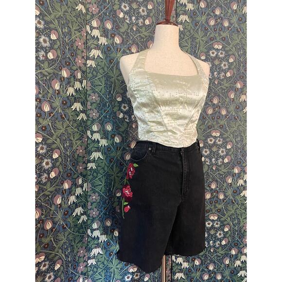 Vintage denim Bermuda shorts by Gloria Vanderbilt, size XL - Picture 1 of 5